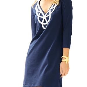 Lilly Pulitzer Blaire long sleeve dress - navy.